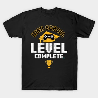 HIGH SCHOOL GRAD: High School Level Complete T-Shirt